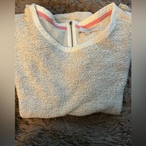 LOFT Women's Textured Cream Sweater